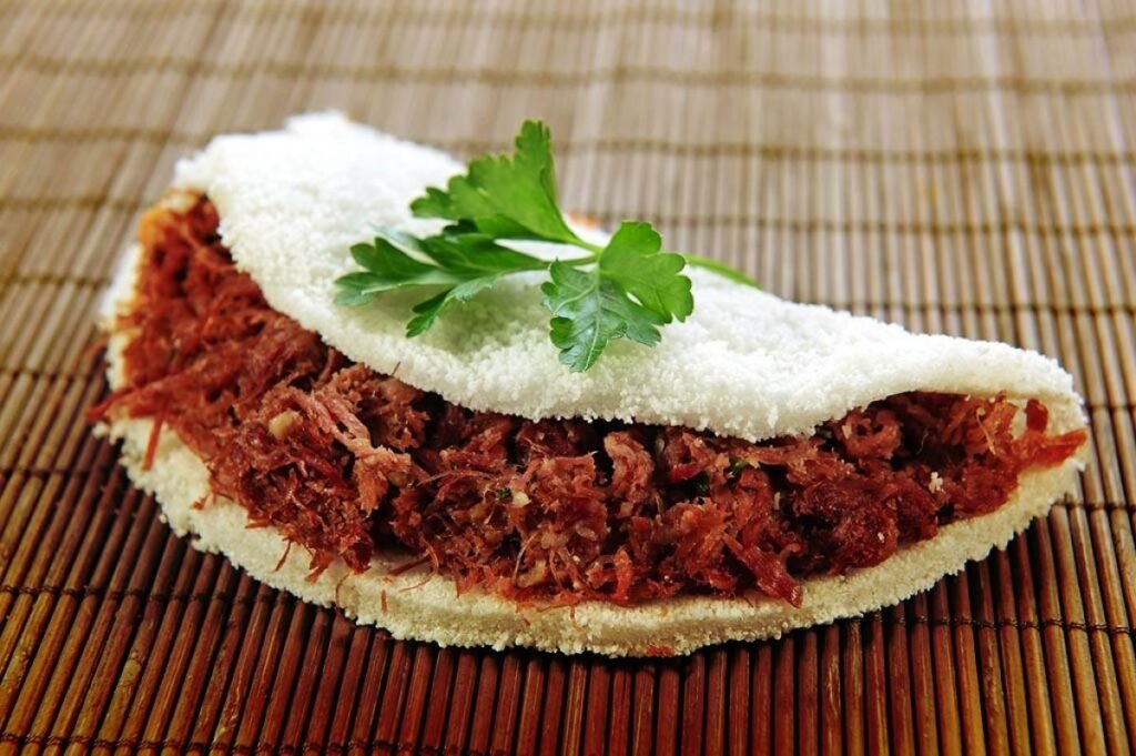 Tapioca Com Carne Seca