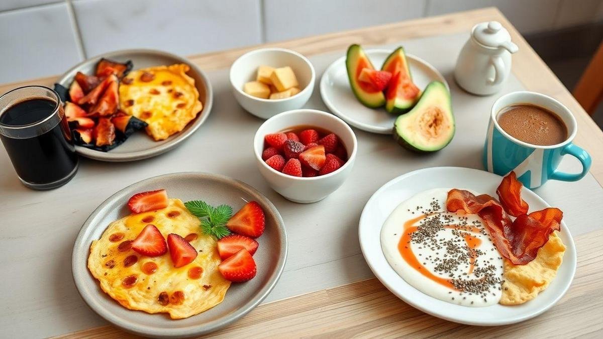 Opções de Café da Manhã Low Carb Deliciosas