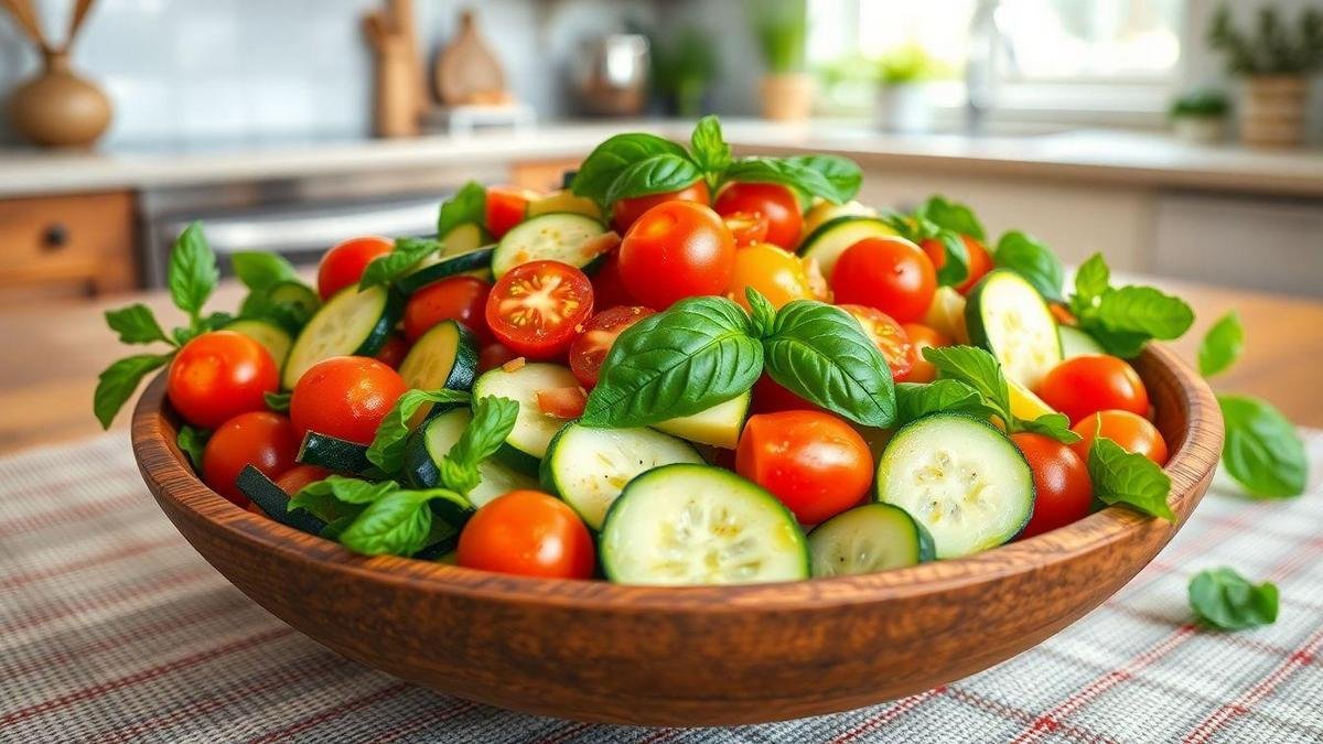 Salada de Abobrinha: Frescor e Sabor