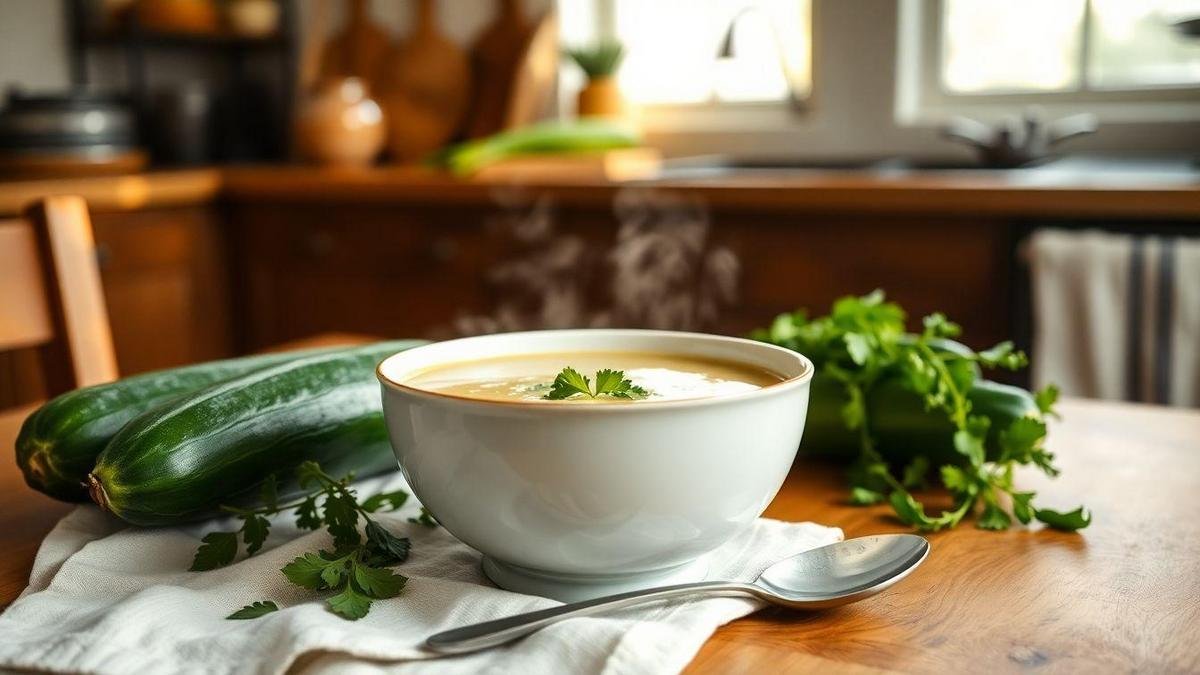 Sopa de Abobrinha: Conforto e Nutrição