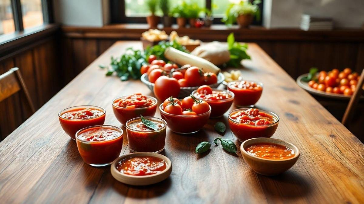 Variedades de Molho de Tomate Caseiro