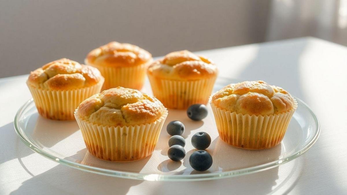 Muffin de mirtilo fácil: uma opção refrescante