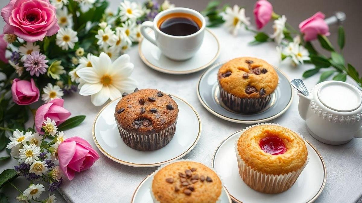 Muffins recheados fáceis para um café da manhã especial
