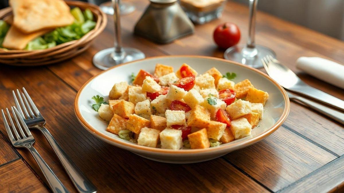 Variações da receita de salada Caesar
