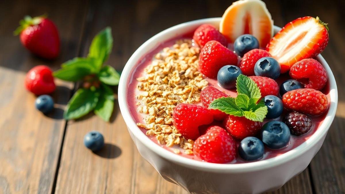 Smoothie de Iogurte e Frutas Vermelhas: O Doce da Manhã